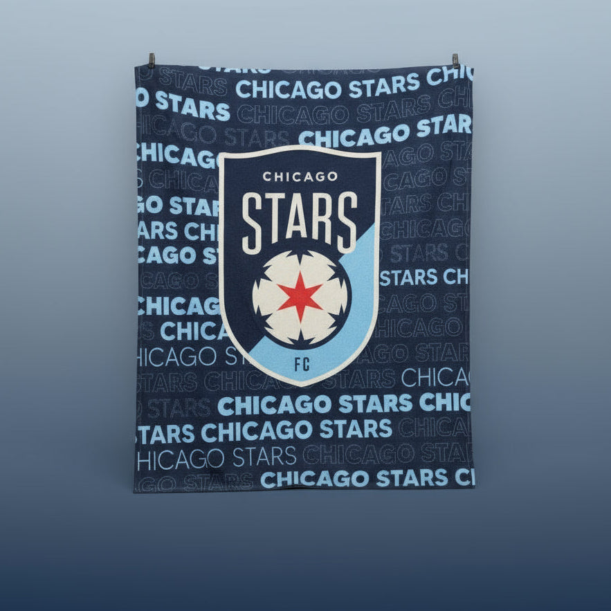 Chicago Stars FC Fleece Blanket Novelty Chicago Stars Shop