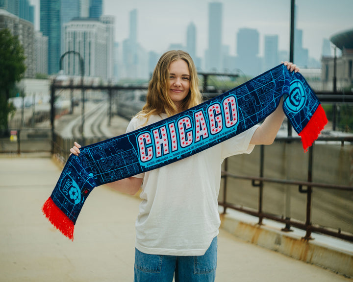 Chicago Stars FC x Chicago Fire FC Scarf Accessory Ruffneck
