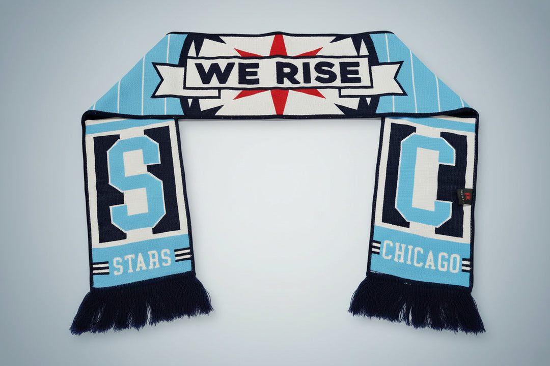 Chicago Stars FC We Rise Scarf Accessory RUFFNECK WEAR