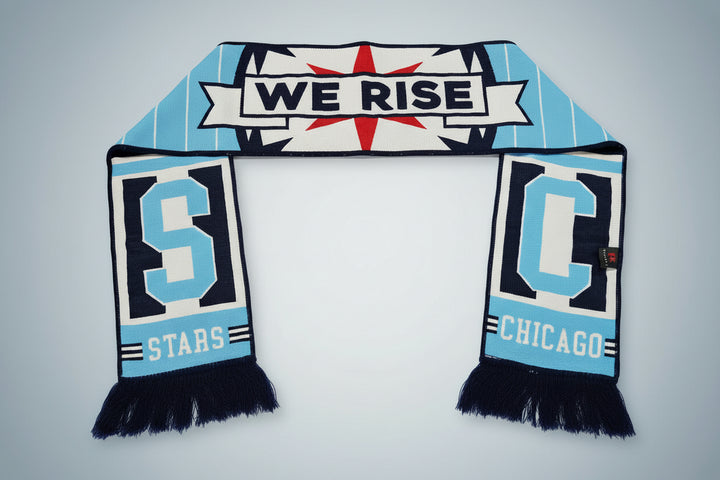 Chicago Stars FC We Rise Scarf Accessory RUFFNECK WEAR