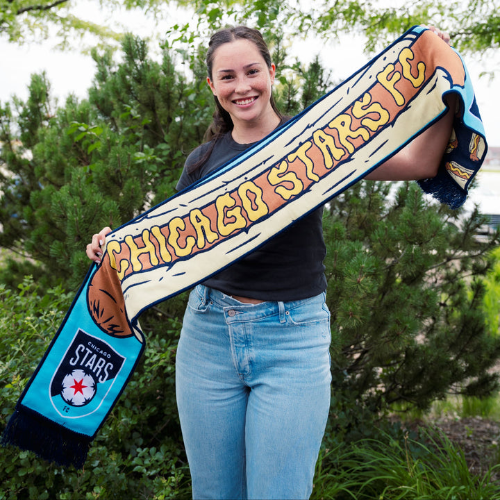 Chicago Stars FC Hot Dog Scarf PRESALE