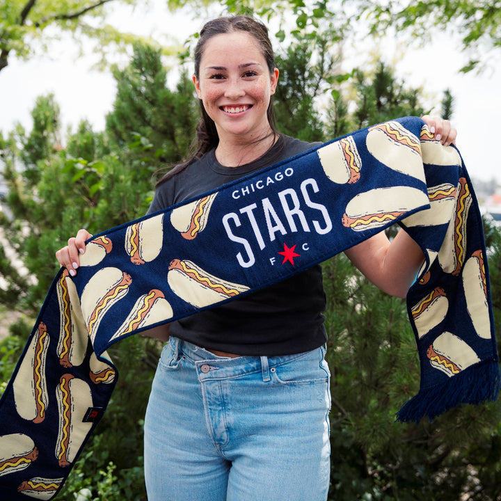 Chicago Stars FC Hot Dog Scarf PRESALE