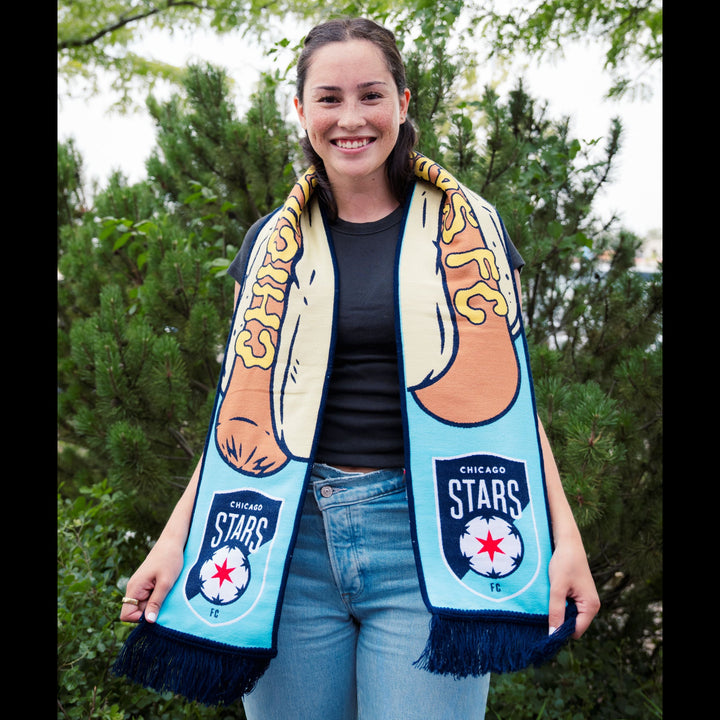 Chicago Stars FC Hot Dog Scarf PRESALE