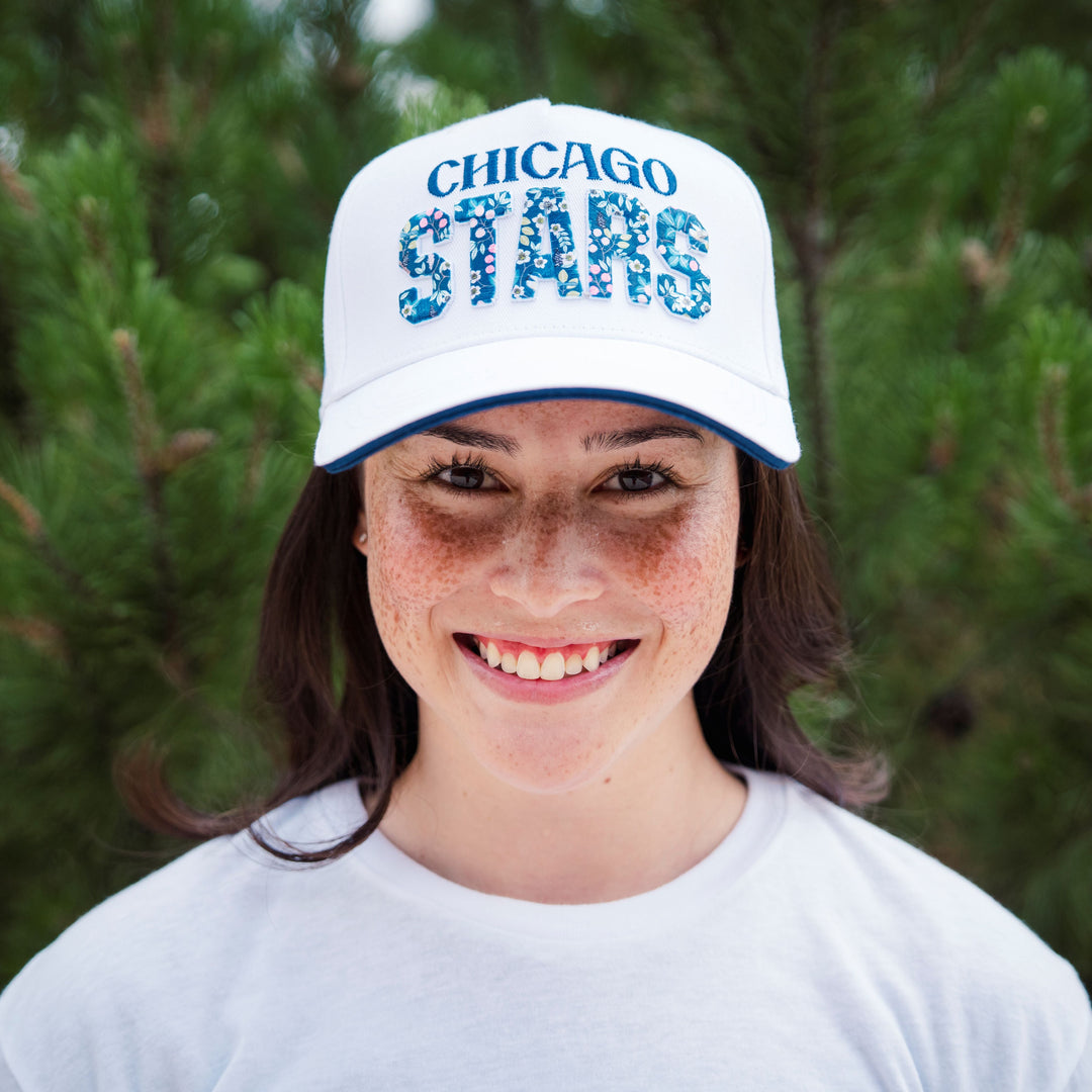 Chicago Stars FC Floral Snapback Hat Headwear SKY HIGH