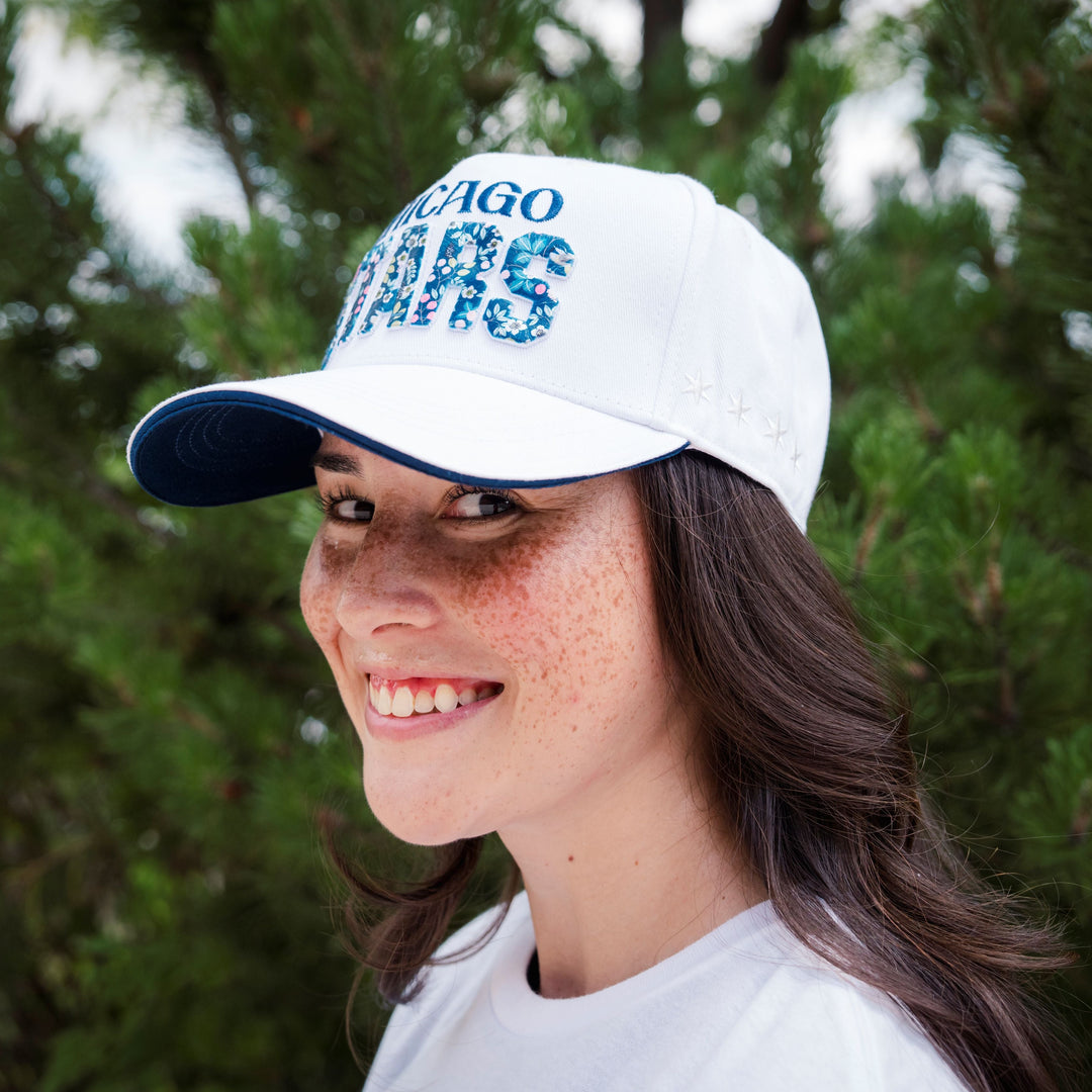Chicago Stars FC Floral Snapback Hat Headwear SKY HIGH
