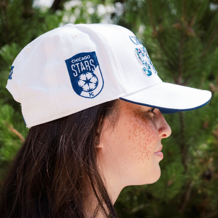 Chicago Stars FC Floral Snapback Hat Headwear SKY HIGH