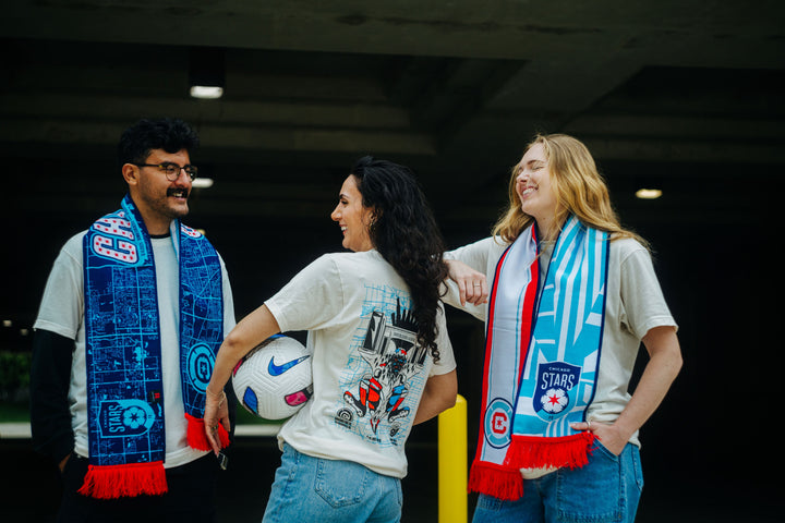 Chicago Stars FC x Chicago Fire FC Scarf Accessory Ruffneck