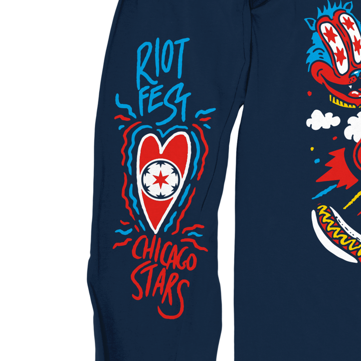 Chicago Stars FC x Riot Fest Long Sleeve T-Shirt T-SHIRT Chicago Red Stars Official Shop