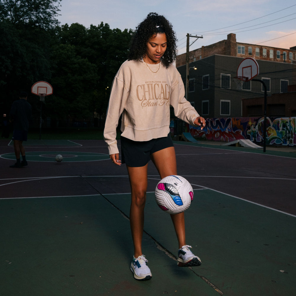 Chicago Stars FC Corded Boxy Pullover Chicka-D