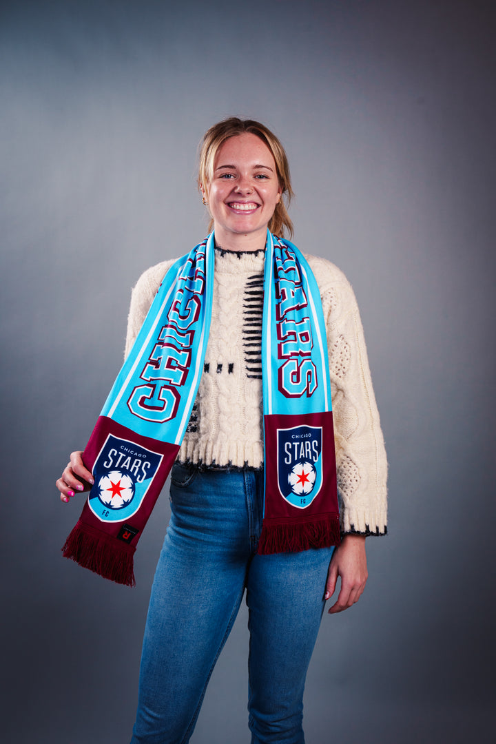 Chicago Stars FC Chicago Icons Scarf Novelty RUFFNECK