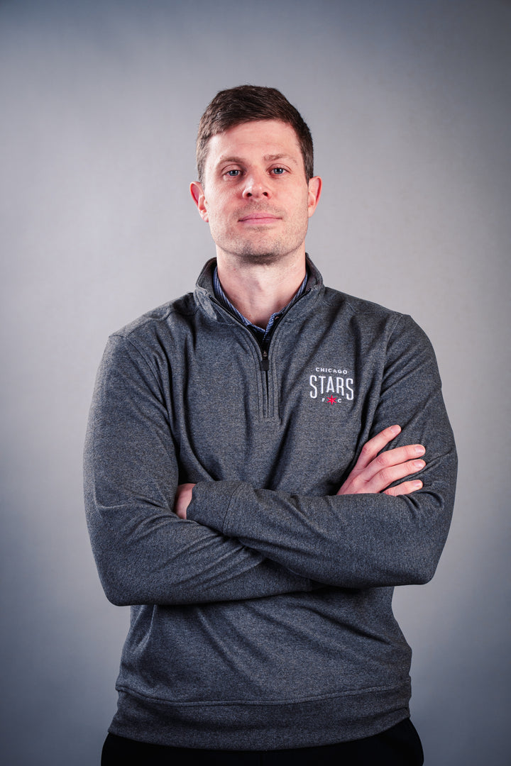 Chicago Stars FC Fleece Quarter Zip in Dark Grey Coats & Jackets THE ANTIGUA GROUP