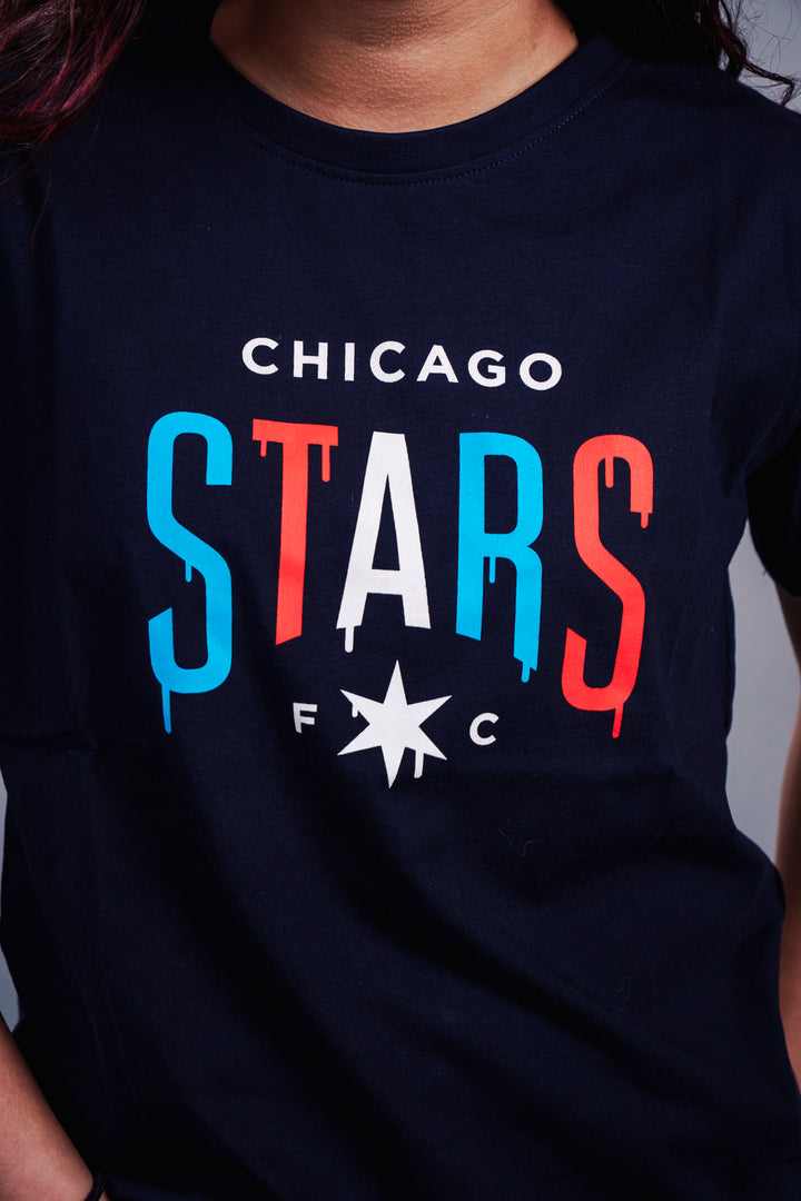 Chicago Stars FC Youth Drip Wordmark Tee Shirts & Tops Sports Design Sweden