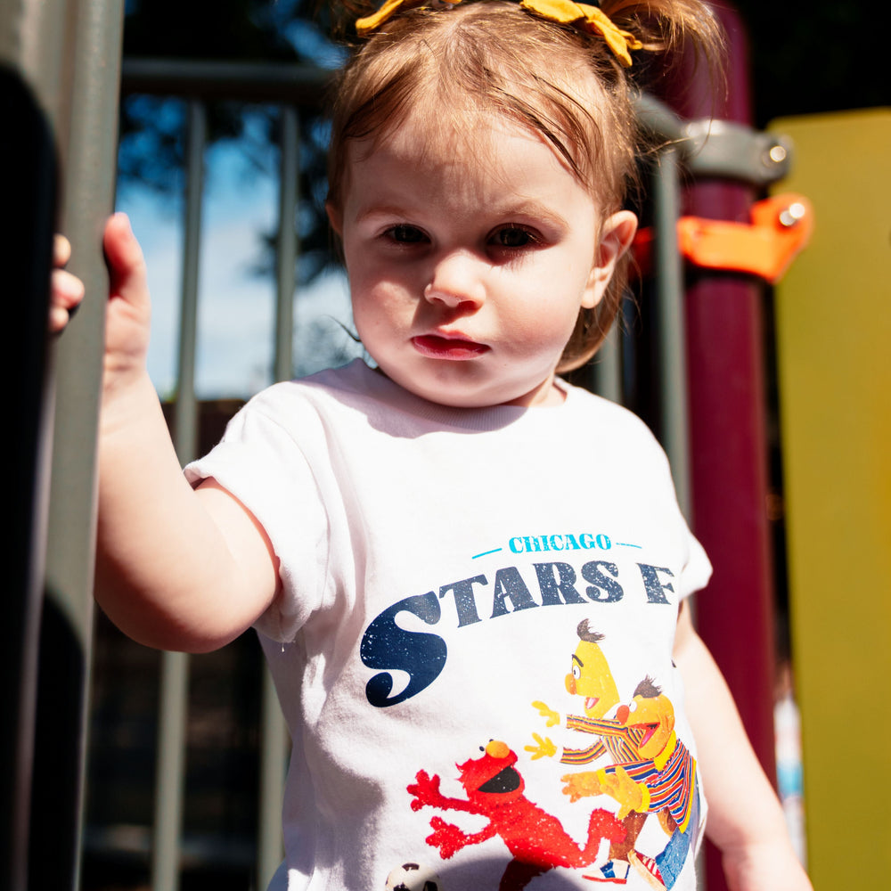 Chicago Stars FC X Sesame Street White Tee Peace Collective
