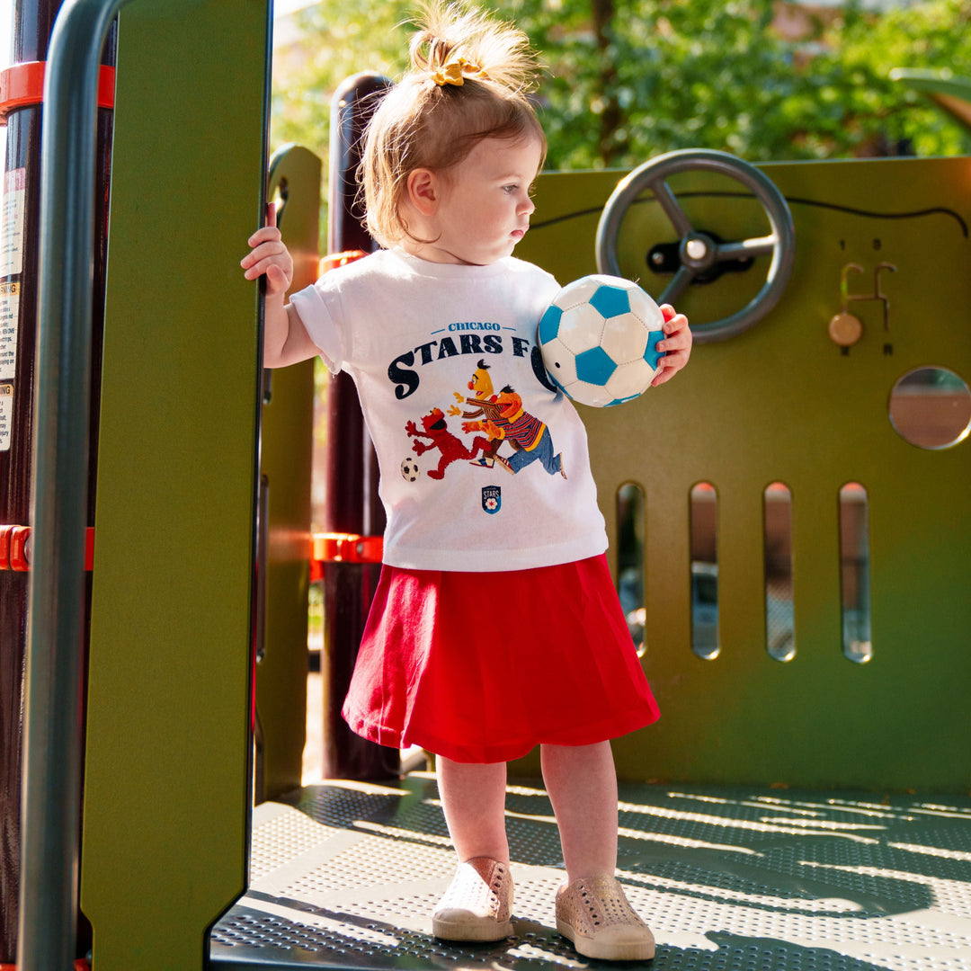 Chicago Stars FC X Sesame Street White Tee Peace Collective