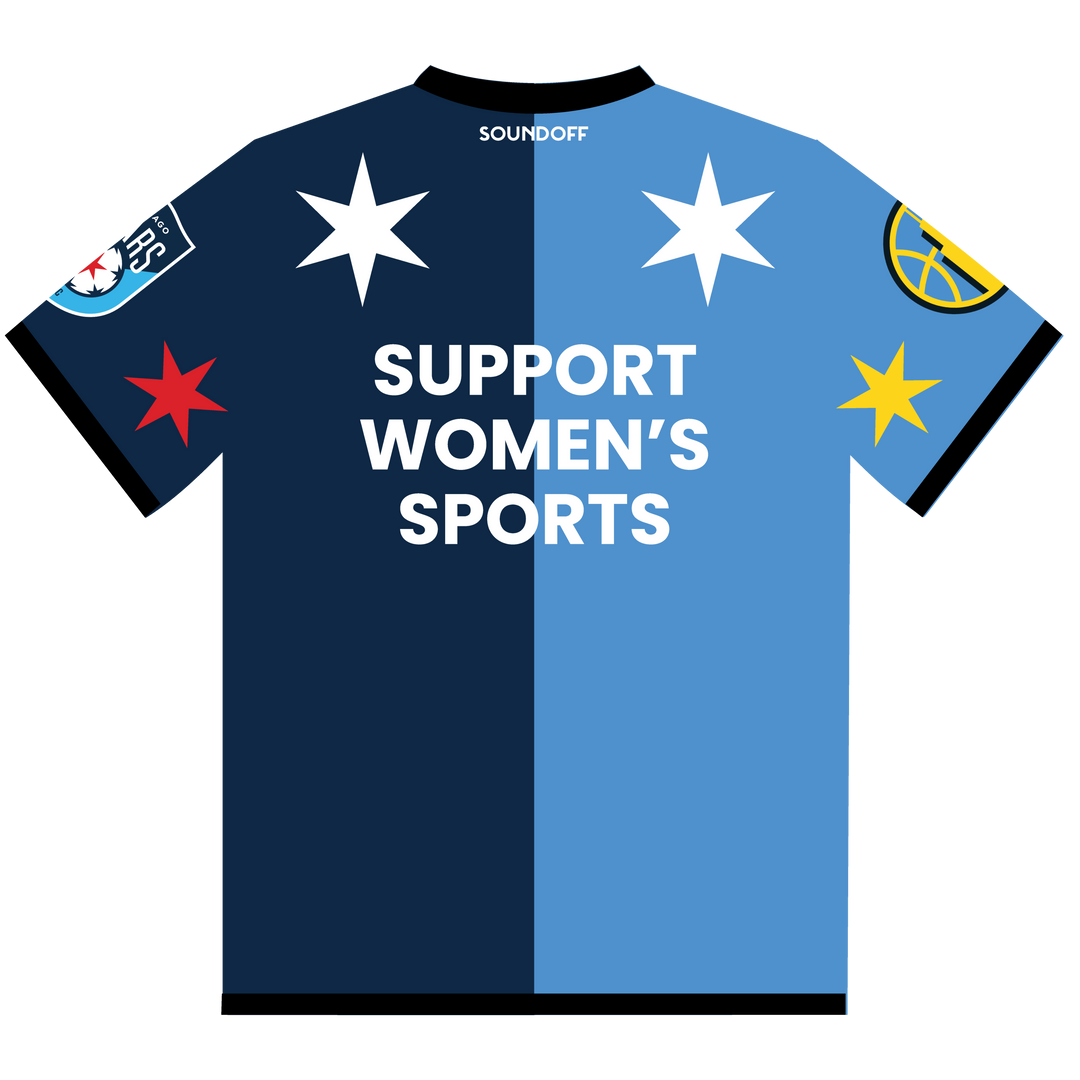 Chicago Stars FC x Chicago Sky Tee Collab PRESALE Shirts & Tops SOUND OFF