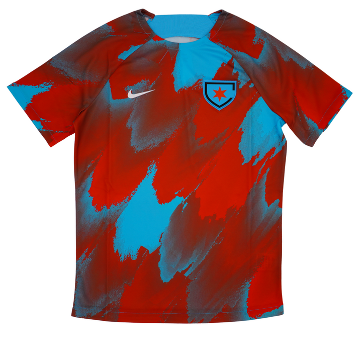 CHICAGO RED STARS 2024 NIKE UNISEX PRE-MATCH TOP Jersey Nike