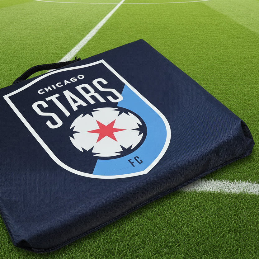 Chicago Stars FC Crest Logo Bleacher Cushion Accessory LOGO BRANDS