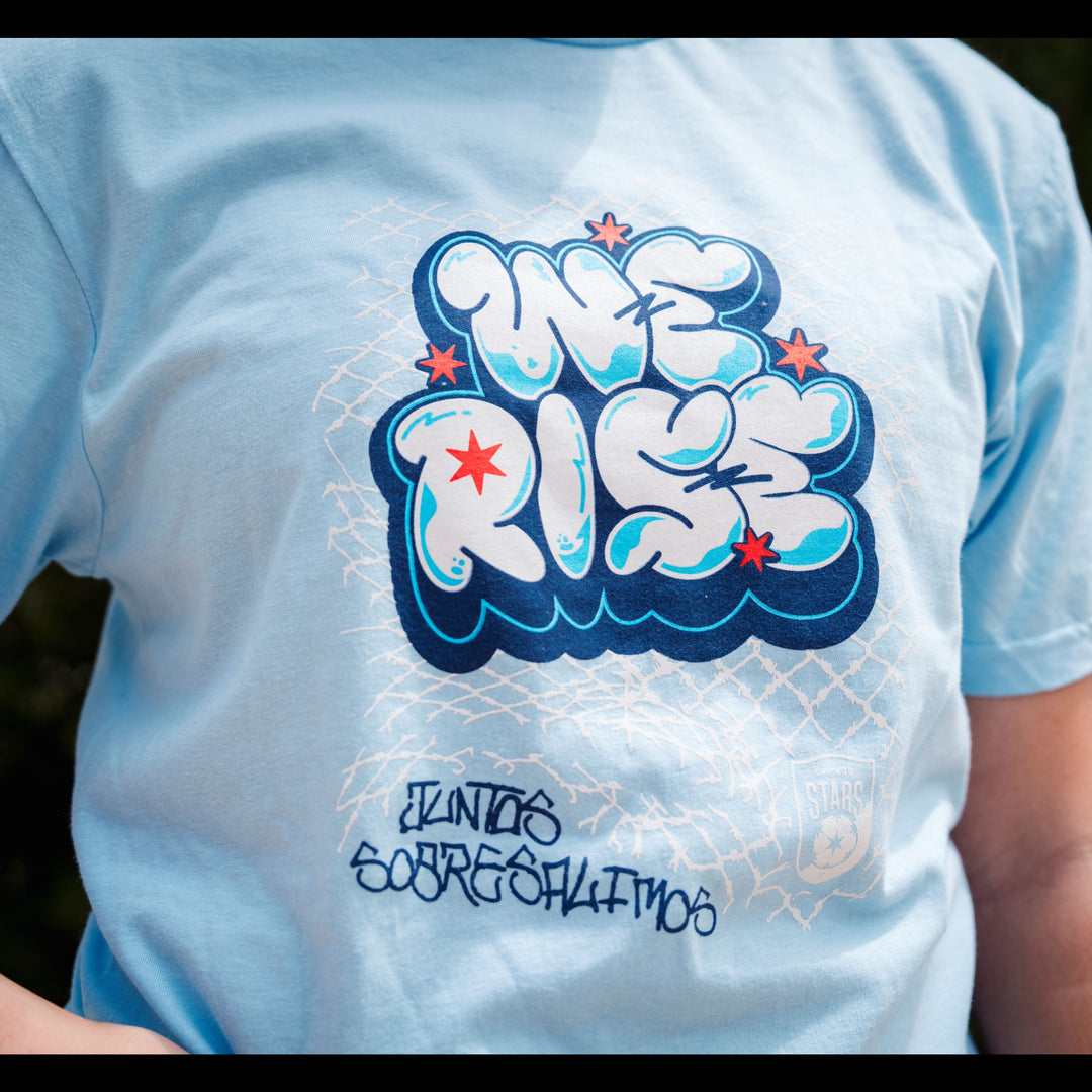 Chicago Stars FC We Rise Graffiti Art Tee Shirts & Tops SPORTS DESIGN SWEDEN