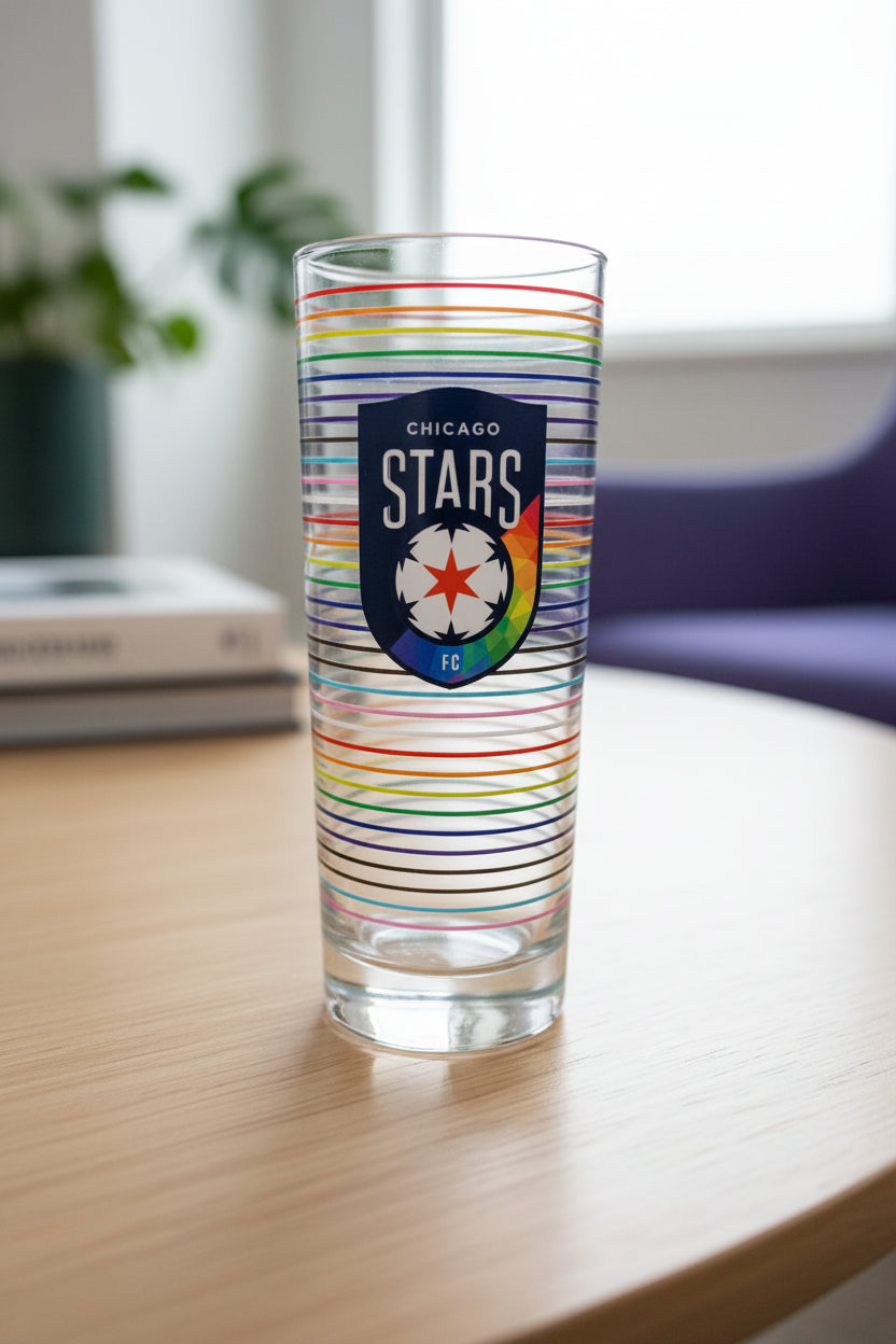 Chicago Stars FC 2026 Pride Glass Novelty RICO INDUSTRIES